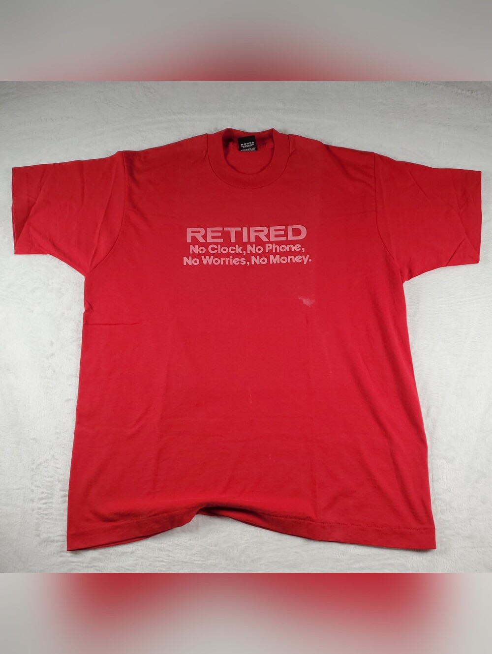 Vintage 80s Screen Stars Retired T-shirt Single-Stitch Made In USA XL READ